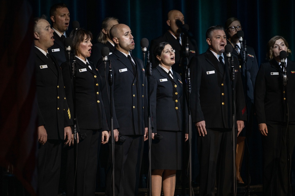 U.S. Navy Band Sea Chanters perform in Red Bluff