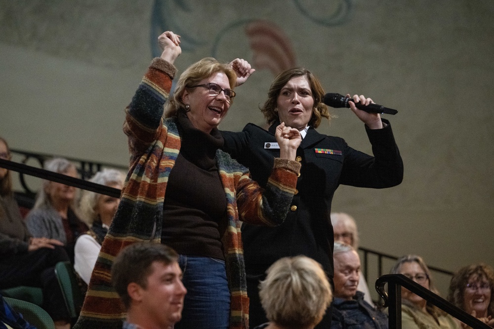 U.S. Navy Band Sea Chanters perform in Red Bluff