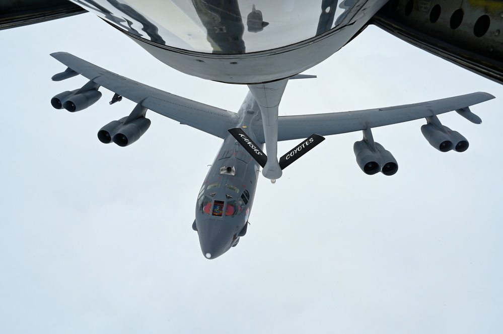 AFCENT, partner nations escort B-52 Stratofortress through AOR