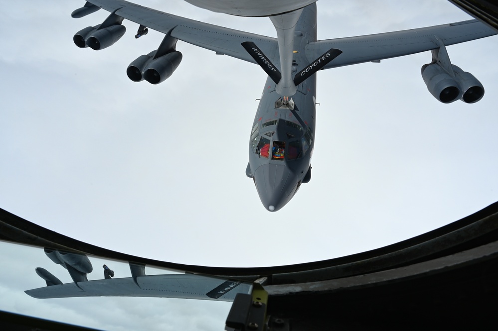 AFCENT, partner nations escort B-52 Stratofortress through AOR