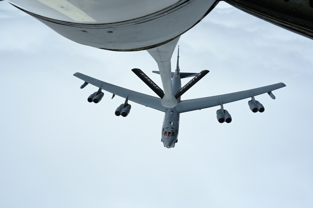 AFCENT, partner nations escort B-52 Stratofortress through AOR