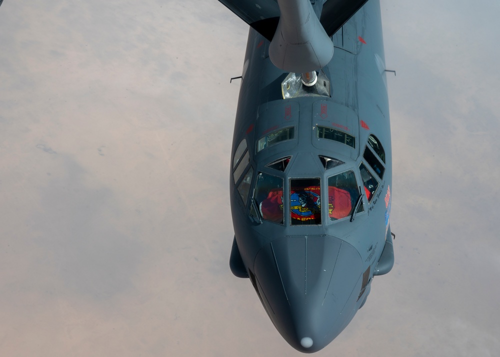 AFCENT, partner nations escort B-52 Stratofortress through AOR