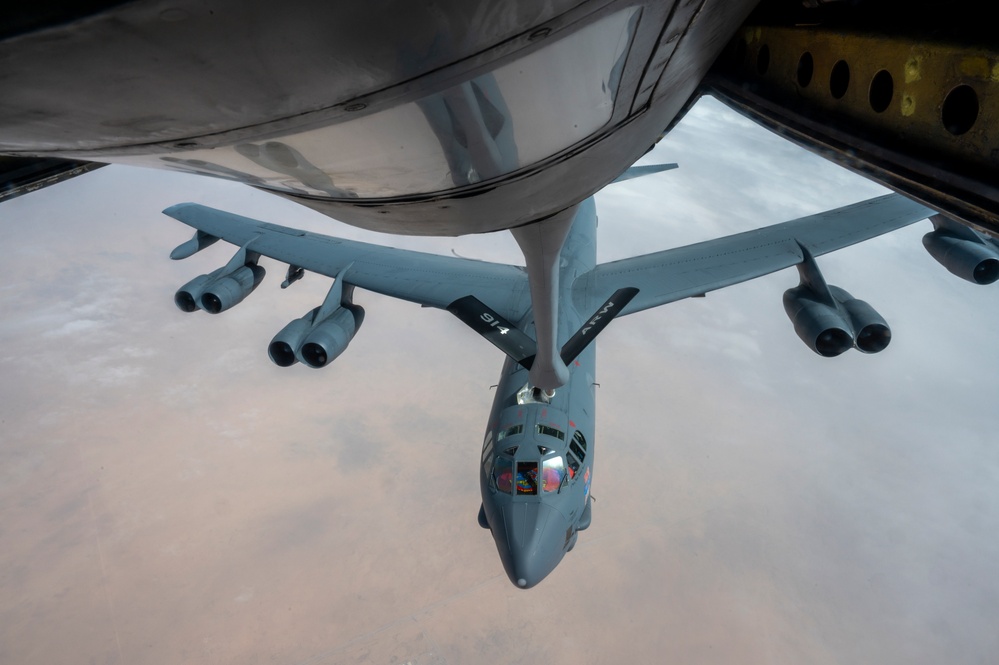 AFCENT, partner nations escort B-52 Stratofortress through AOR