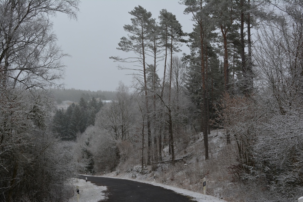 Freezing fog over Hohenfels