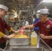 USS Milius (DDG 69) Sailors Work in the Ship's Galley