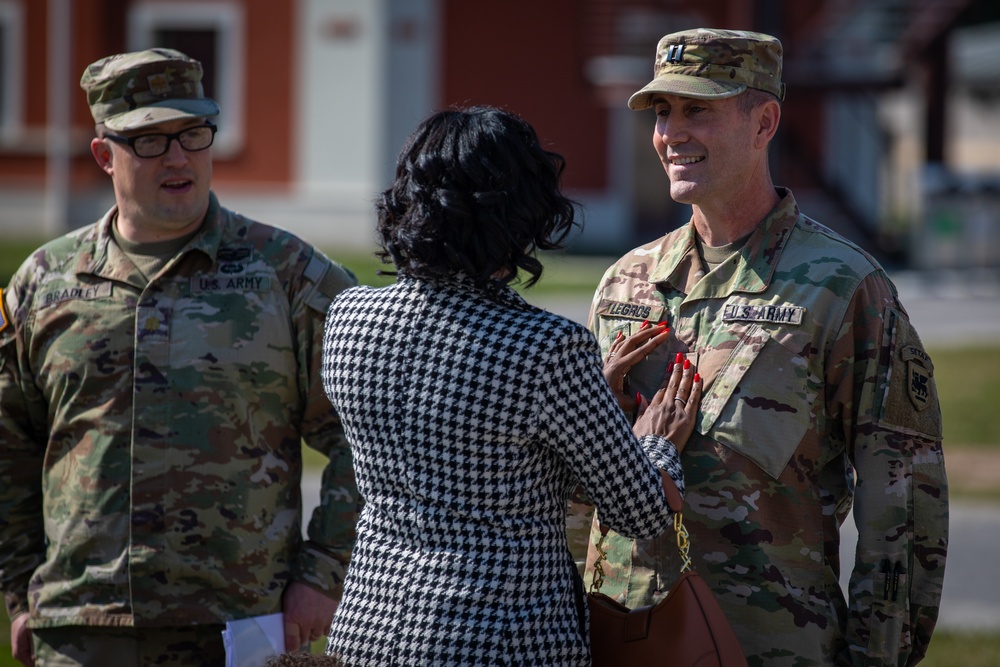 SETAF-AF Captain Legros promoted to Major SETAF-AF Captain Legros promoted to Major