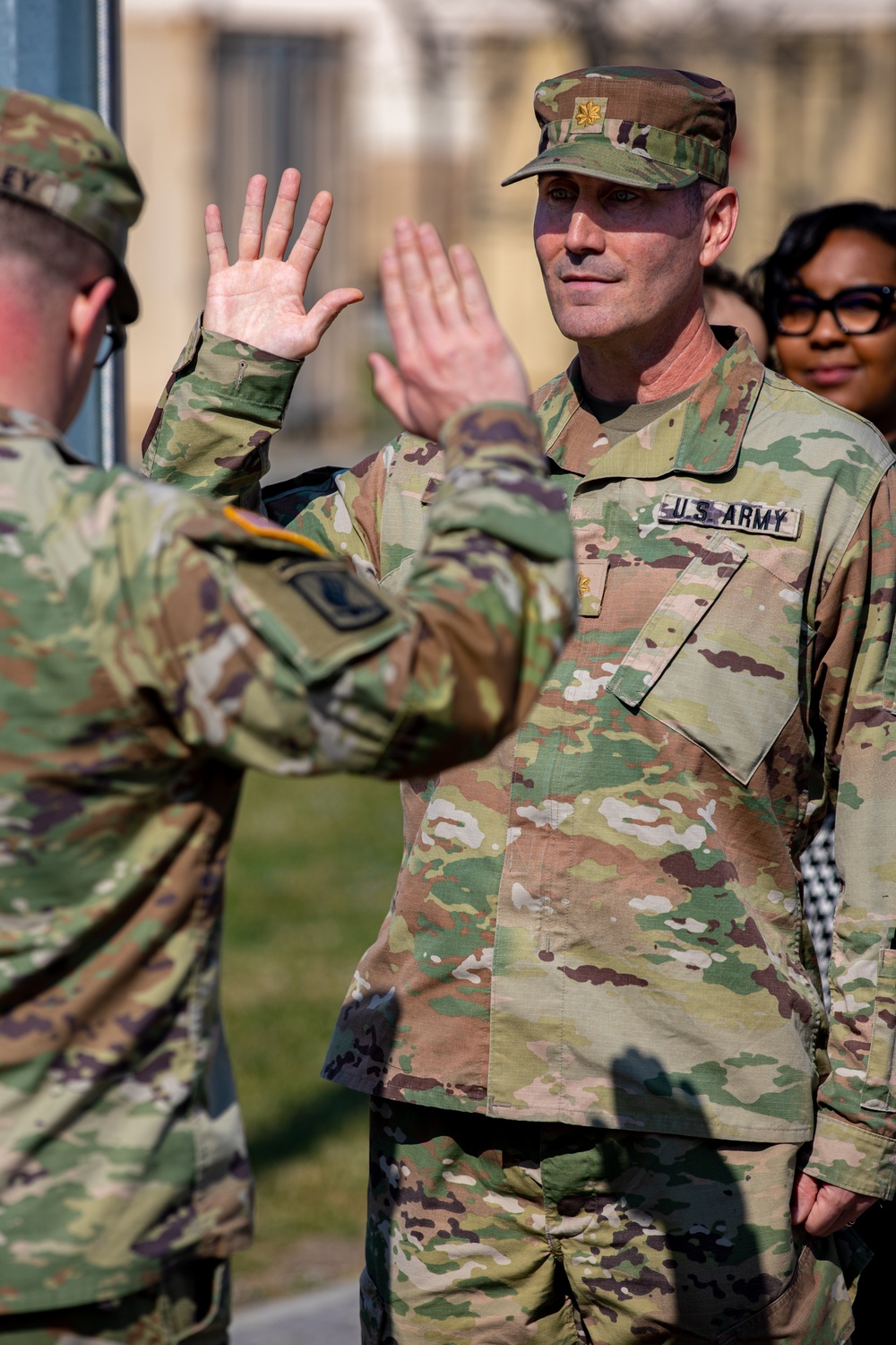 SETAF-AF Captain Legros promoted to Major SETAF-AF Captain Legros promoted to Major