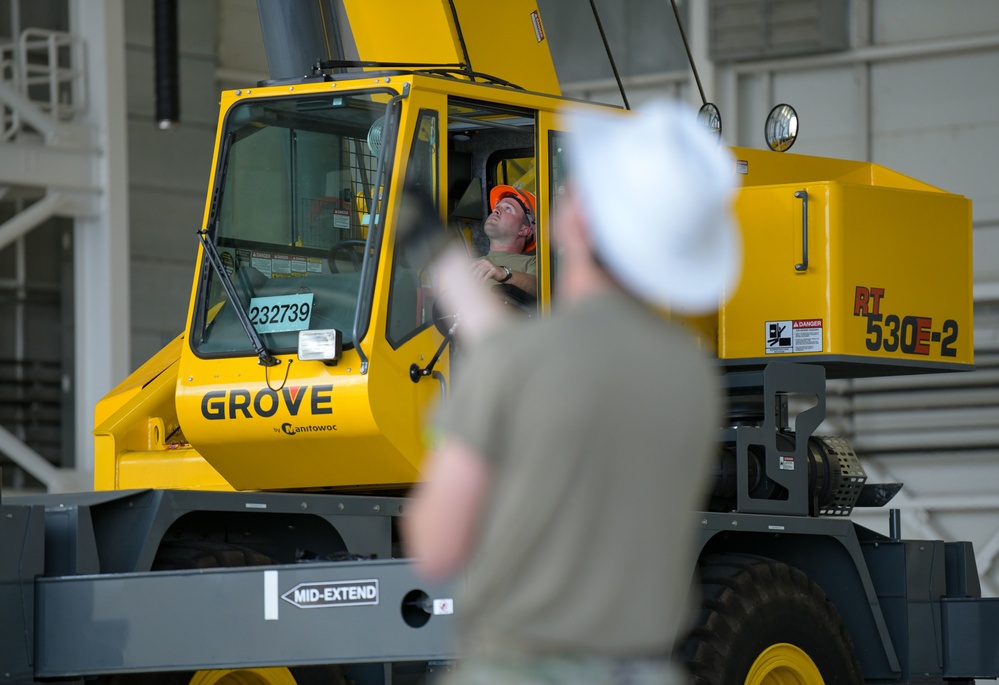 172nd AMXS Make Base History with Crane Technique