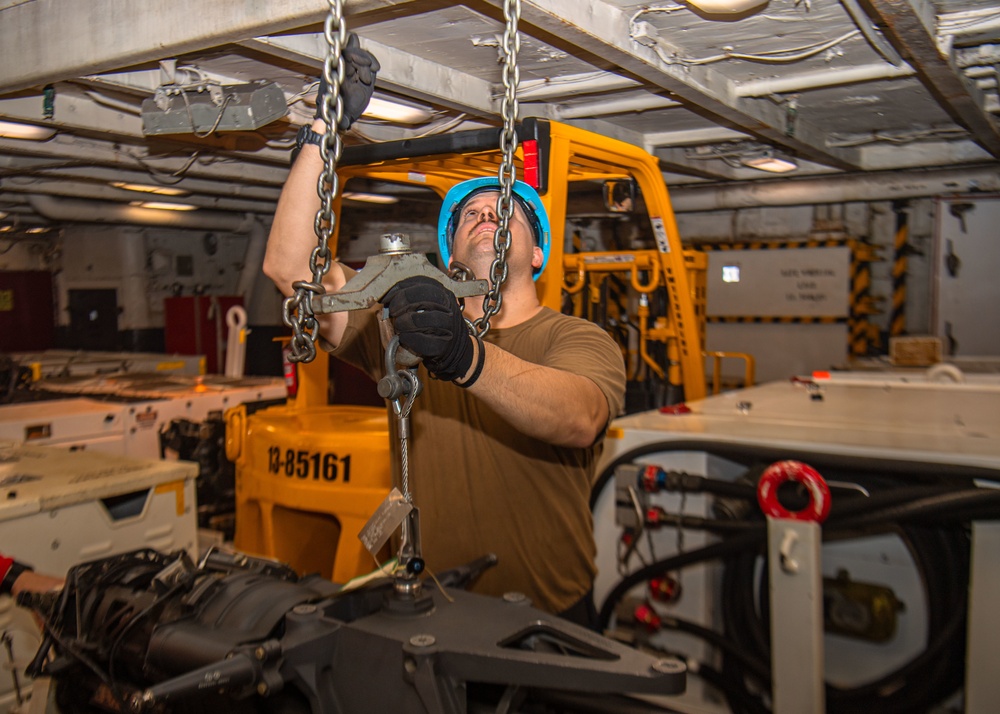 Sailor Performs A Skid Swap