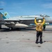 Aircraft Prepares To Launch From Flight Deck