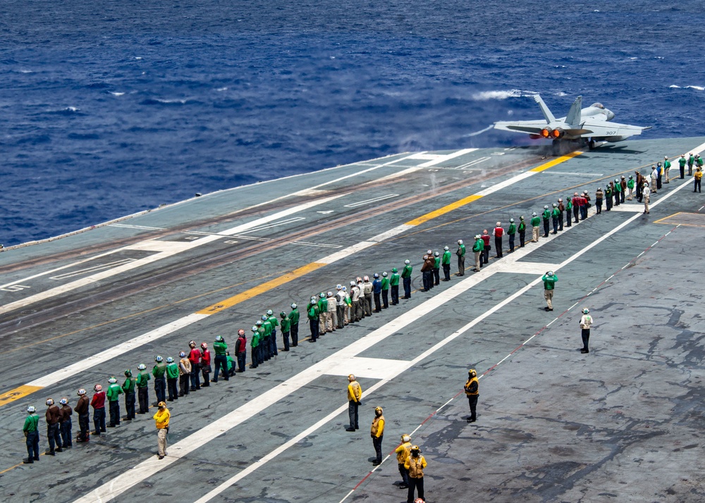 Aircraft Launches From Flight Deck