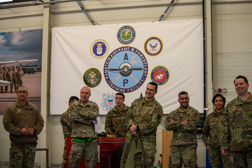 Maintainers compete to participate in the Aerospace Maintenance Competition