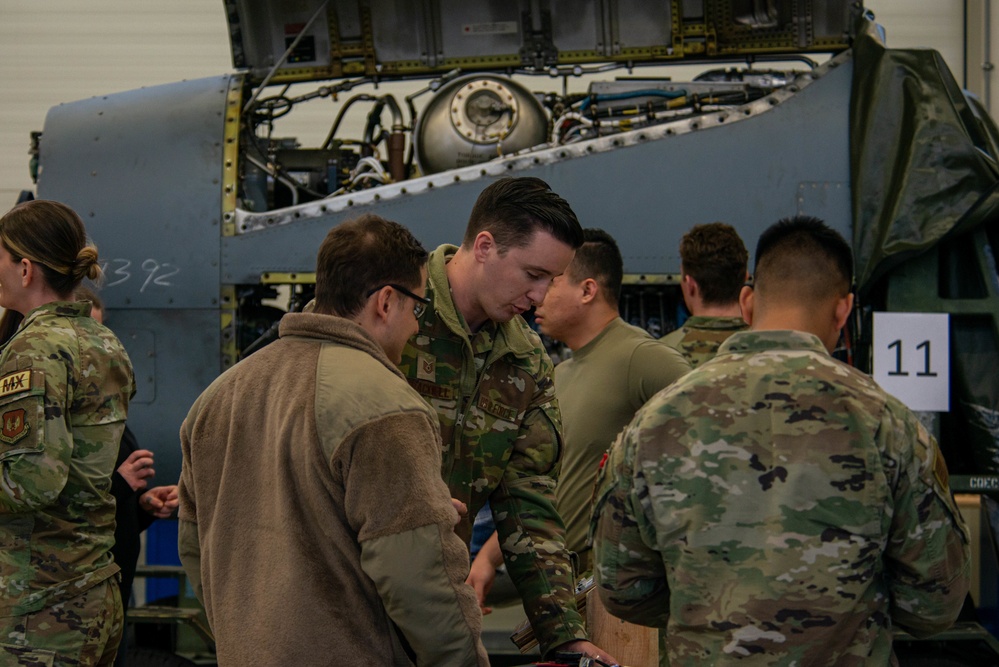 Maintainers compete to participate in the Aerospace Maintenance Competition