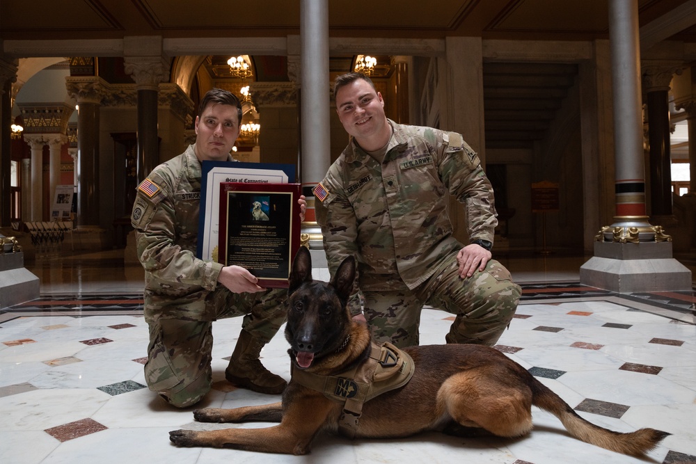 CT Guard Working Dog Detachment Honored During K9 Veterans Day