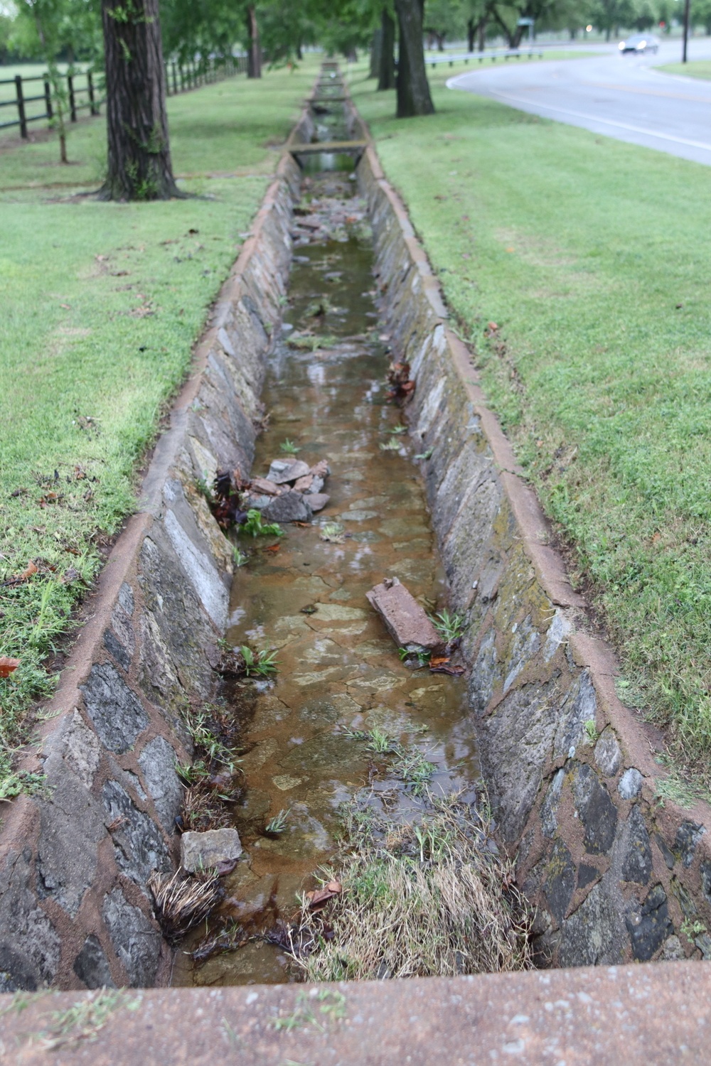 Historic ditch collect rainwater