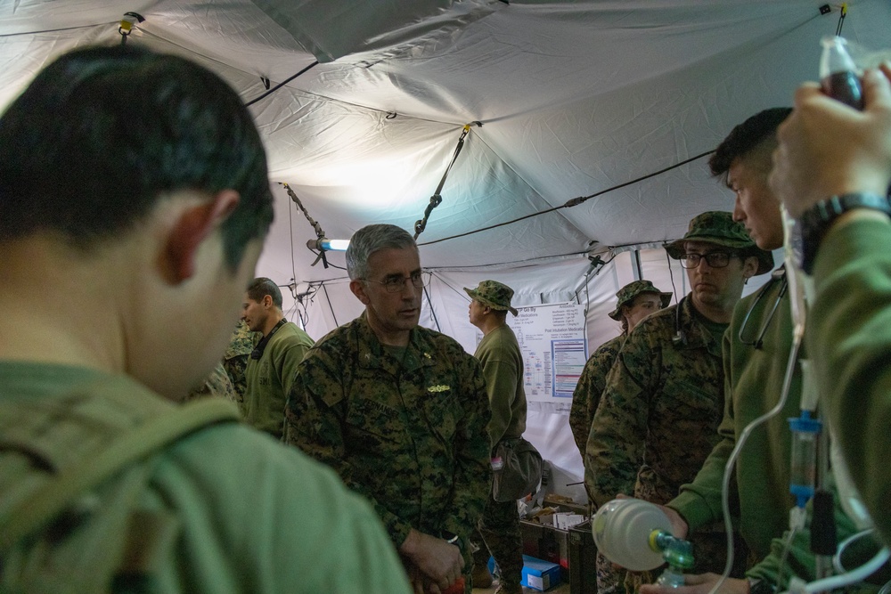 1st Medical Battalion Conducts Role 2 Field Hospital and Helicopter Medical Evacuation Training