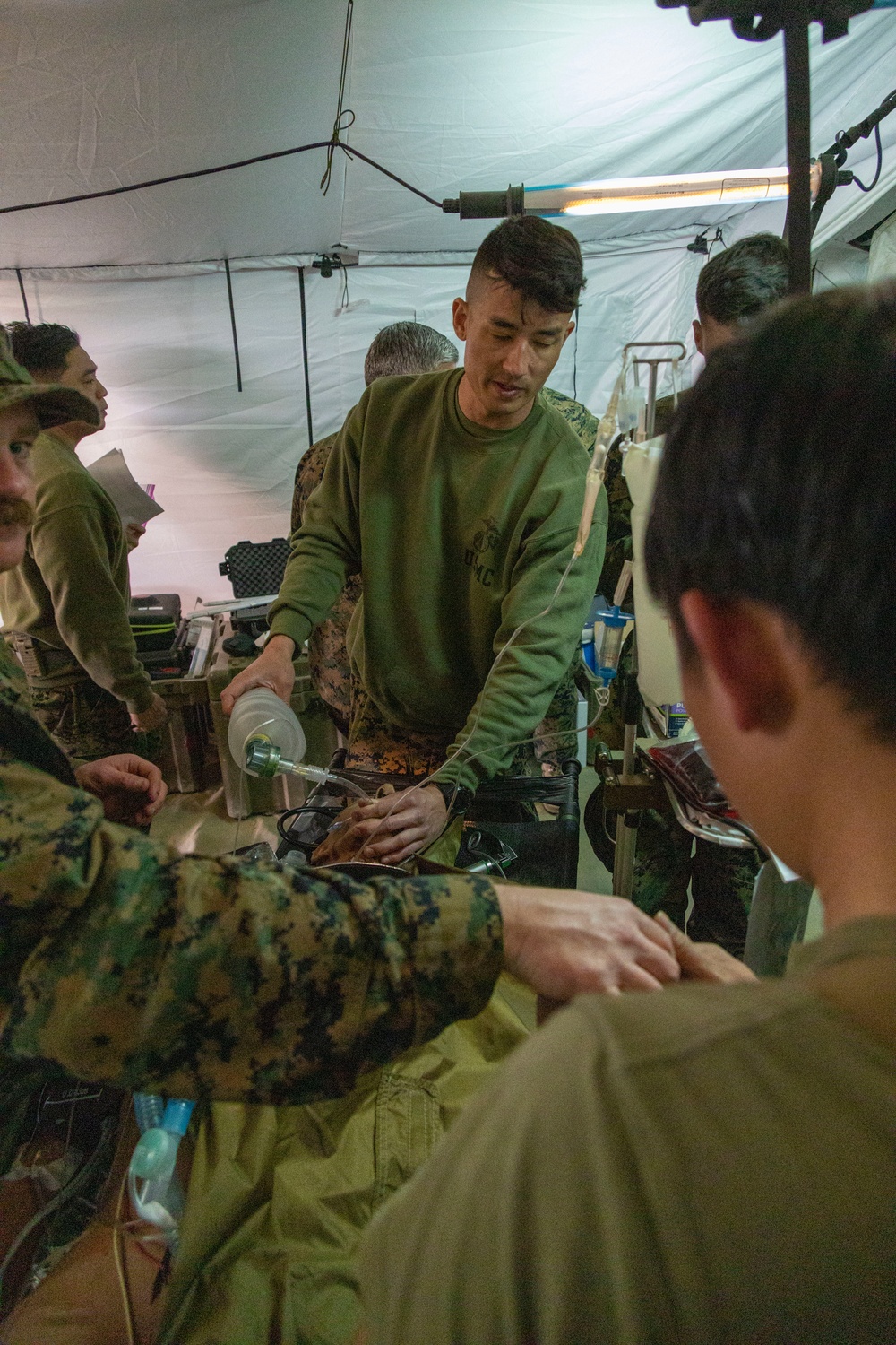 1st Medical Battalion Conducts Role 2 Field Hospital and Helicopter Medical Evacuation Training