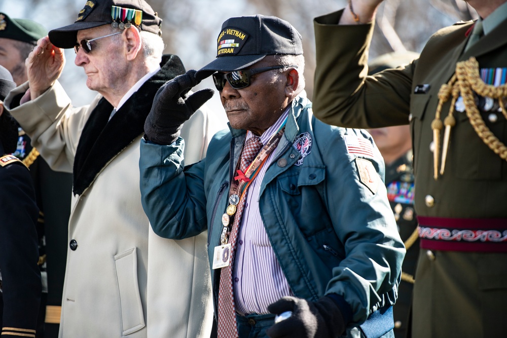 A Ceremony is Held at the 3d Infantry Division Monument to Commemorate the 70th Anniversary of the Signing of the Korean War Armistice