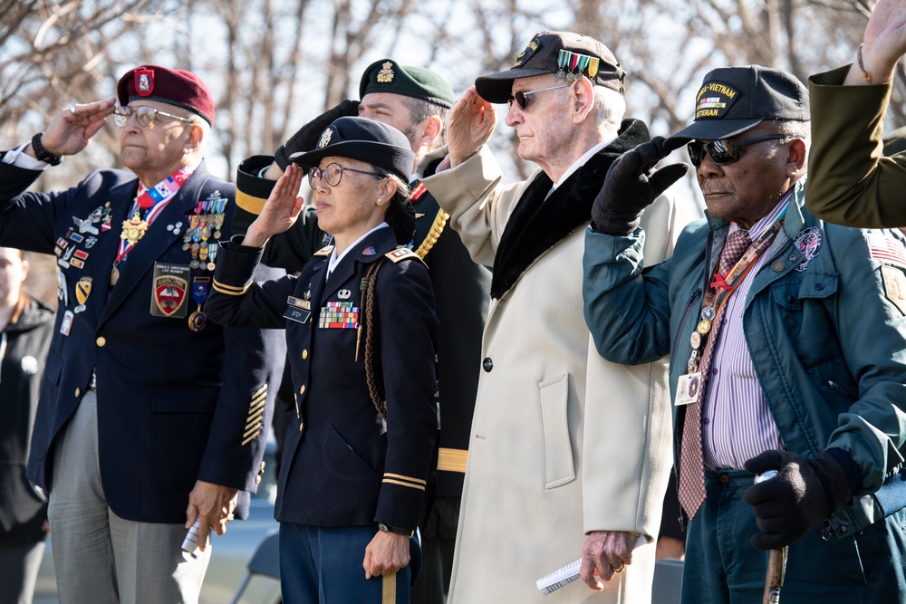 A Ceremony is Held at the 3d Infantry Division Monument to Commemorate the 70th Anniversary of the Signing of the Korean War Armistice