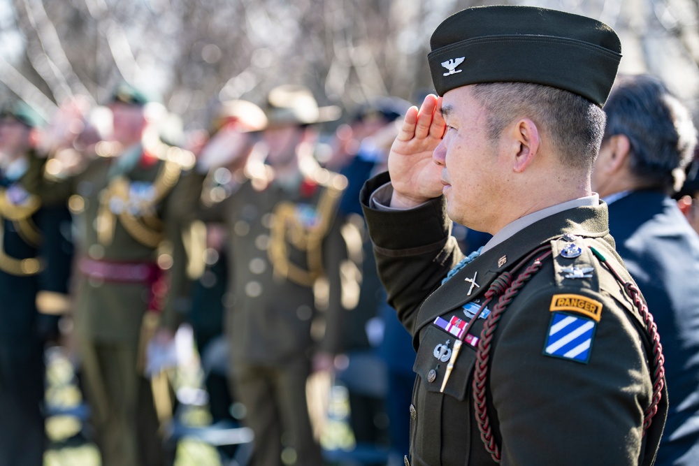 A Ceremony is Held at the 3d Infantry Division Monument to Commemorate the 70th Anniversary of the Signing of the Korean War Armistice