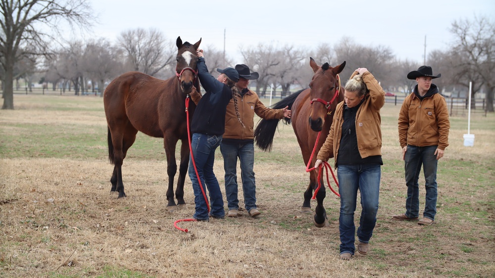 Fort Sill’s Artillery Half Section and Cameron University are coming together to improve the post’s animal pastures.