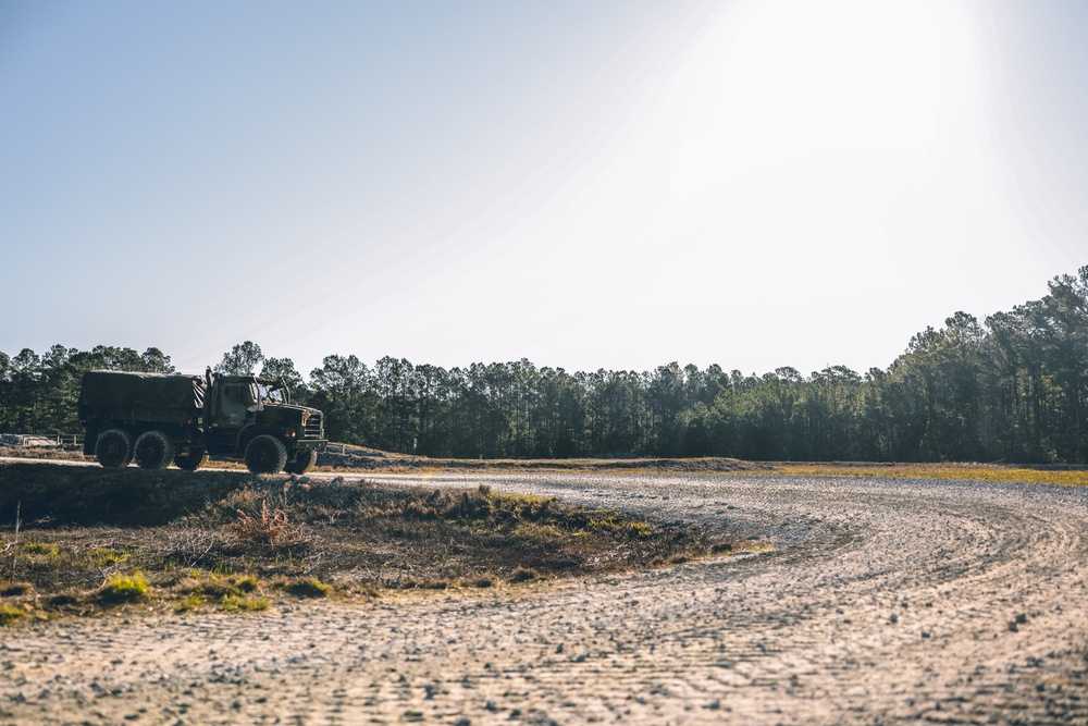 U.S. Marines with Combat Logistics Battalion 24 Conduct Combat Vehicle Operations Training