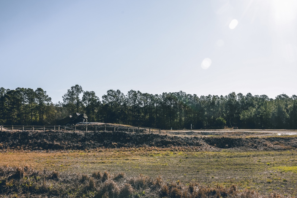 U.S. Marines with Combat Logistics Battalion 24 Conduct Combat Vehicle Operations Training