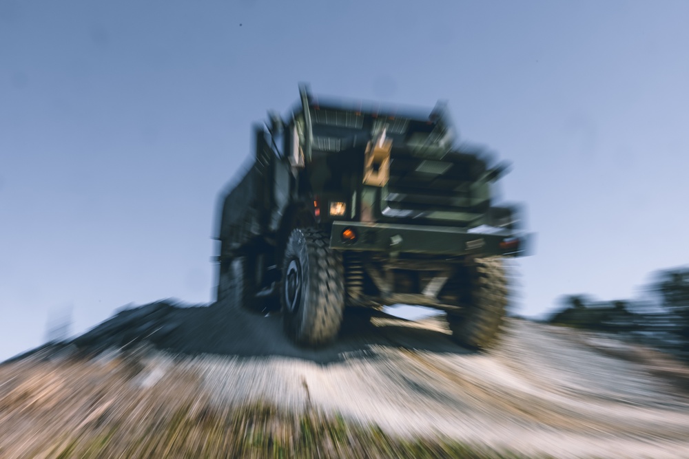 U.S. Marines with Combat Logistics Battalion 24 Conduct Combat Vehicle Operations Training