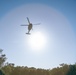 Army reserve conduct rappel training onboard a UH-60 Blackhawk