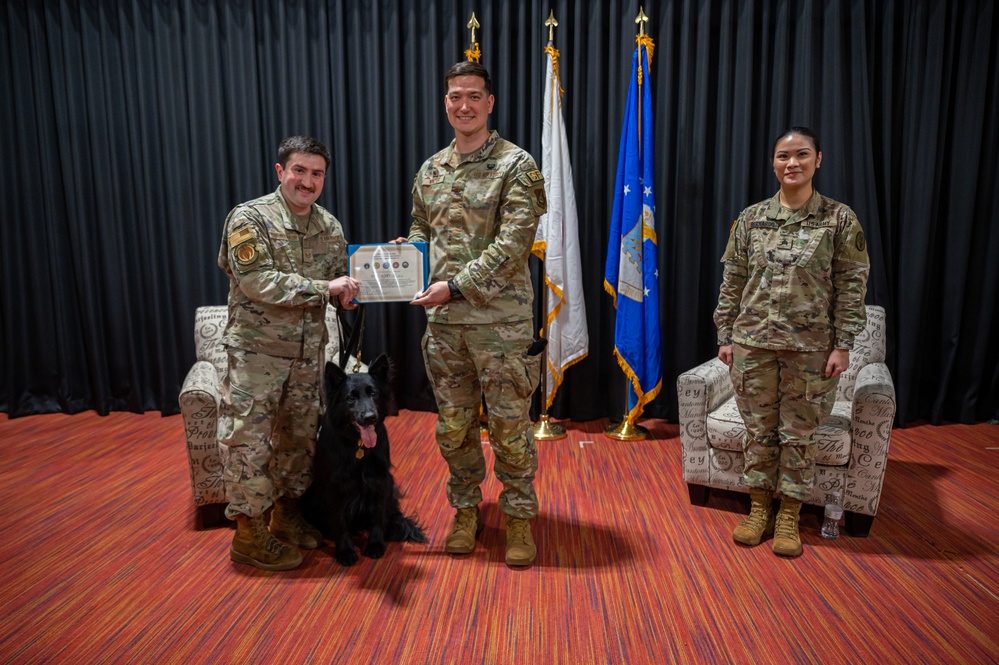 Military Working Dog Cento Retires after Eight Year of Service