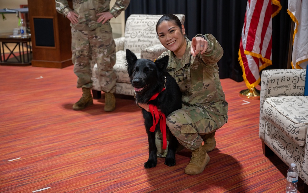 Military Working Dog Cento Retires after Eight Year of Service
