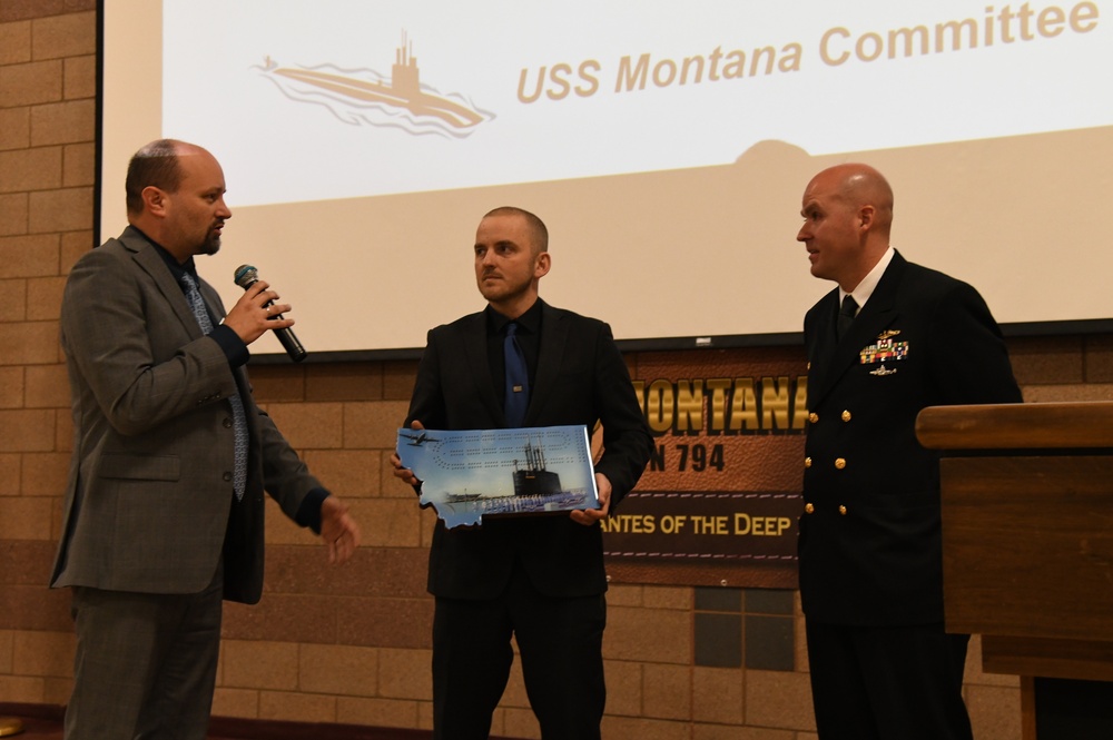 Crew Members of USS Montana Visit Namesake State Capital