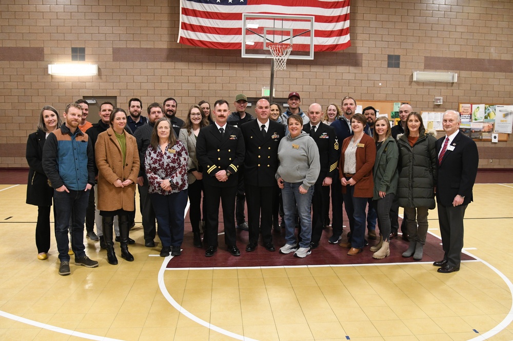 Crew Members of USS Montana Visit Namesake State Capital