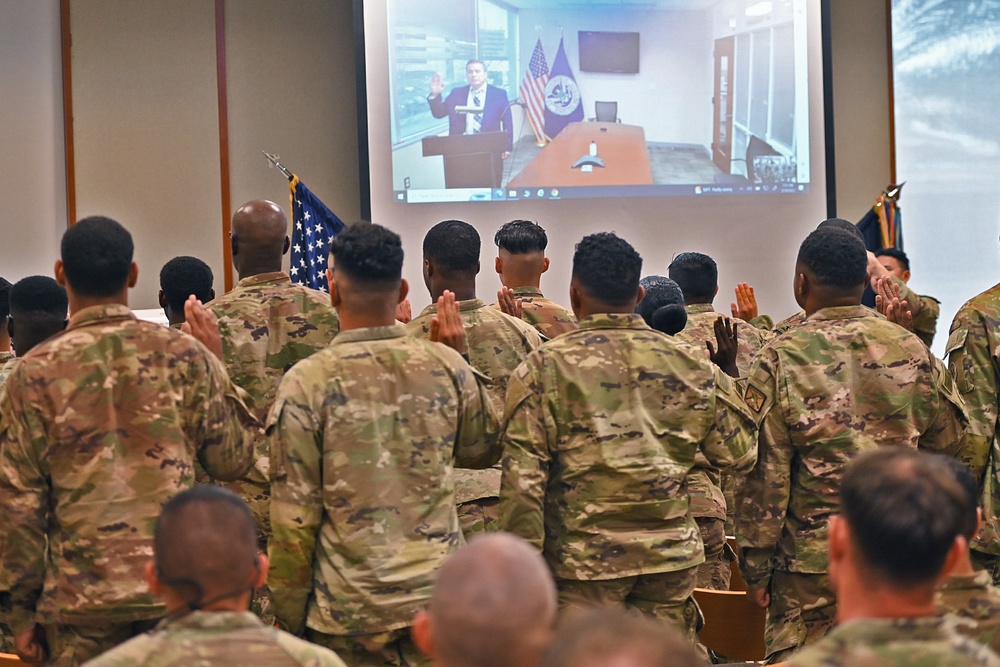 15 Task Force Wolfhound Soldiers naturalized at US Embassy in Djibouti