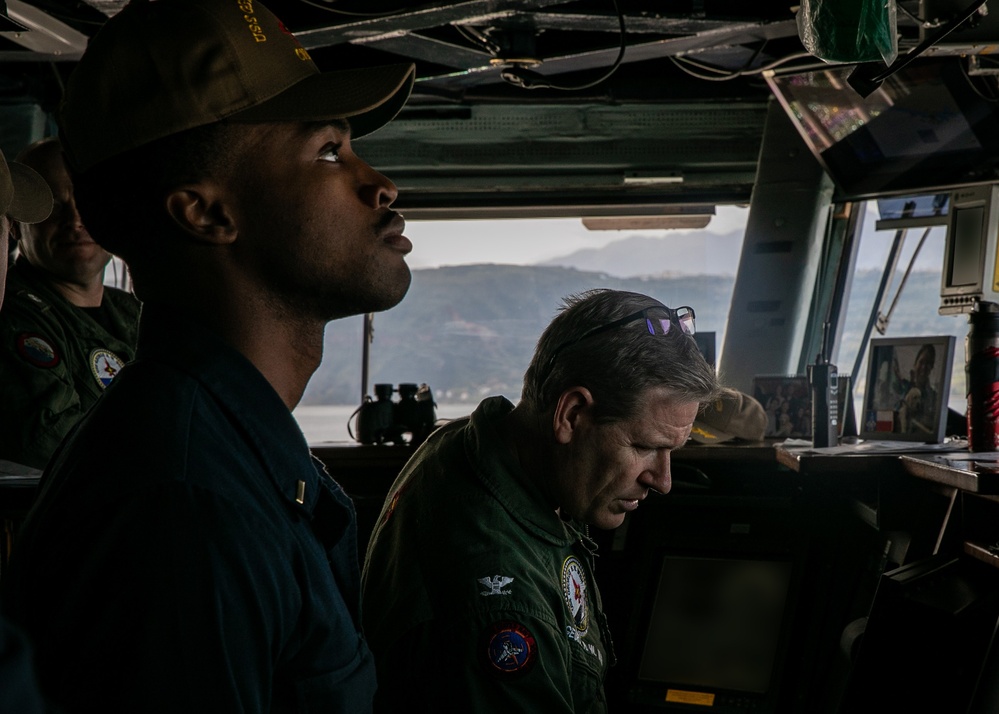 USS George H.W. Bush (CVN 77) Departs Souda Bay, Crete