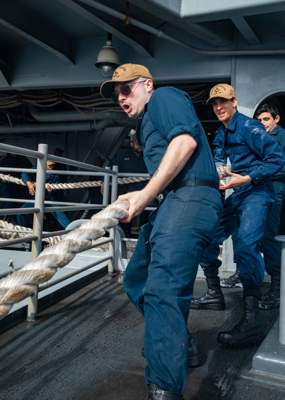 USS George H.W. Bush (CVN 77) Departs Souda Bay, Crete