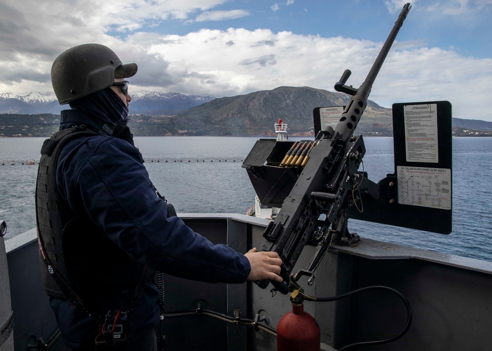 USS George H.W. Bush (CVN 77) Departs Souda Bay, Crete