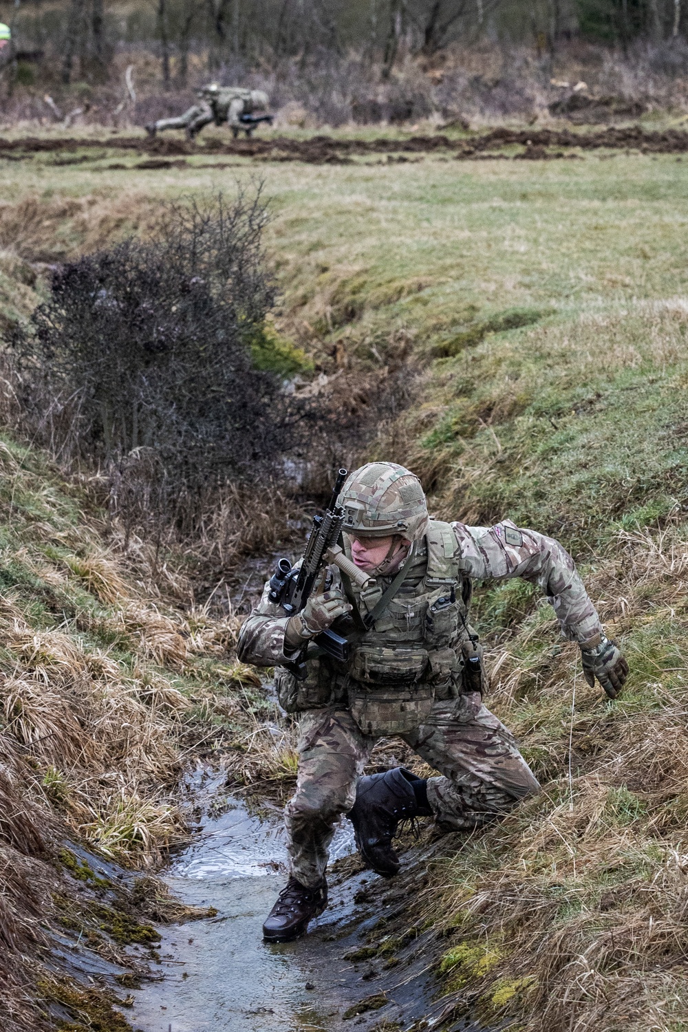 Royal Military Academy Sandhurst Officer Cadets train at Grafenwoehr Training Area