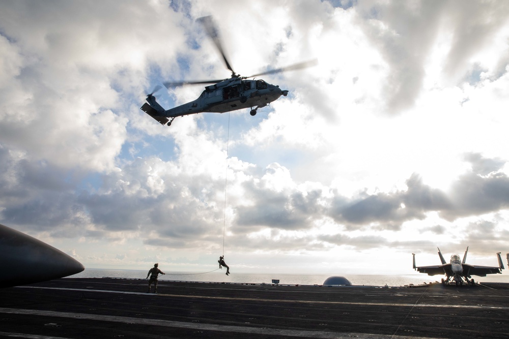 USS George H.W. Bush (CVN 77) Conducts Operations with Special Operations Forces