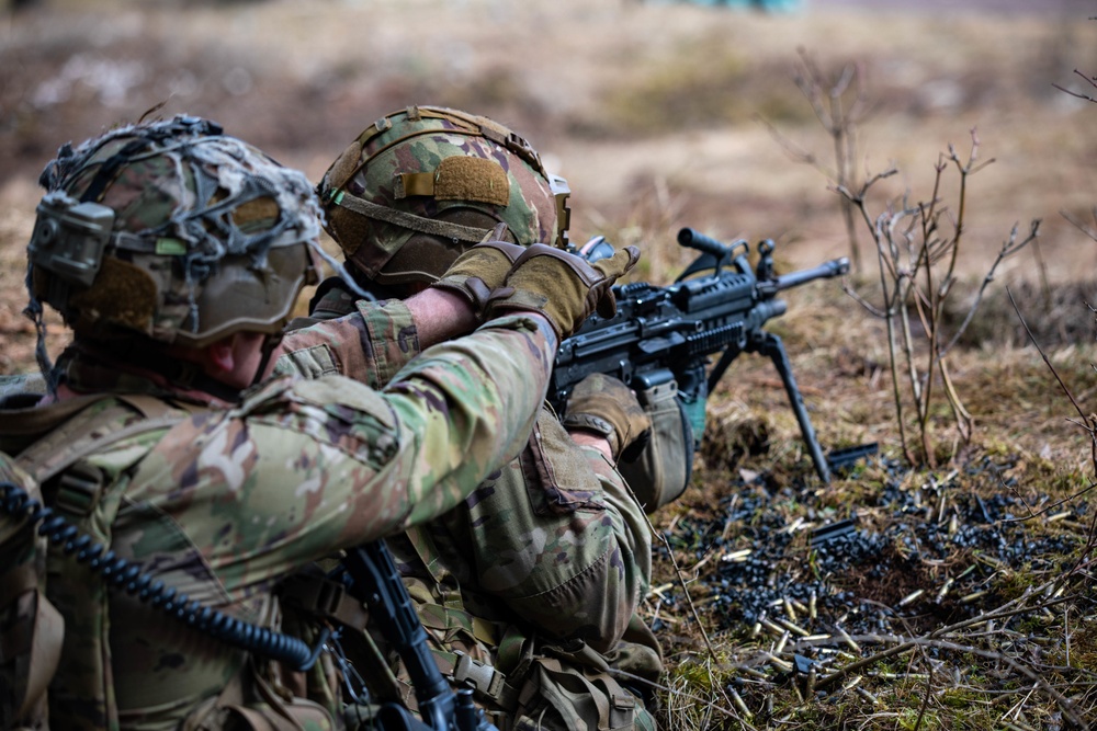 173rd Airborne Brigade conducts live-fire and tactical movement training in Slovenia