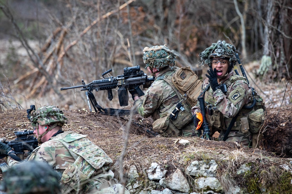 173rd Airborne Brigade conducts live-fire and tactical movement training in Slovenia