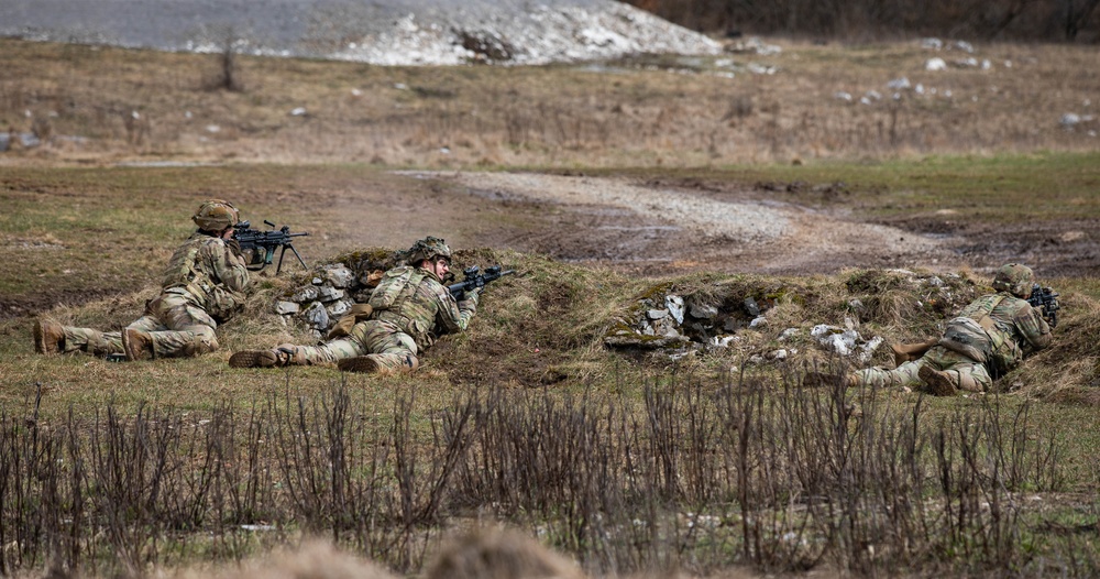173rd Airborne Brigade conducts live-fire and tactical movement training in Slovenia