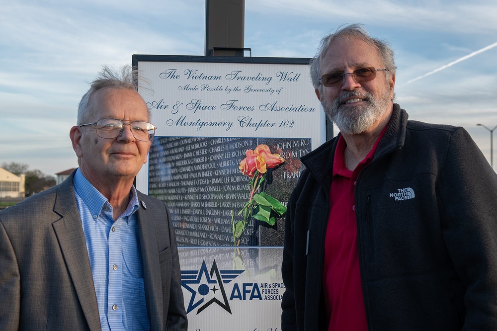 Distinguished Visitors visit traveling Vietnam Memorial
