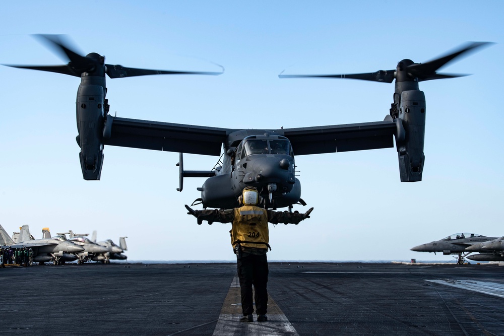 CV-22B DLQ with CVN 77