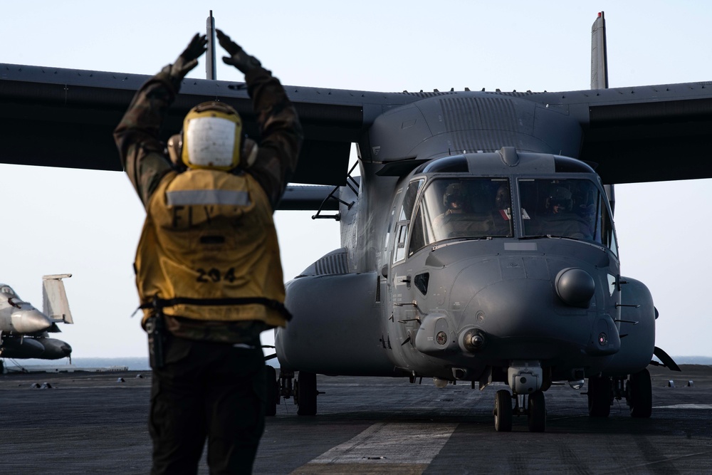 CV-22B DLQ with CVN 77