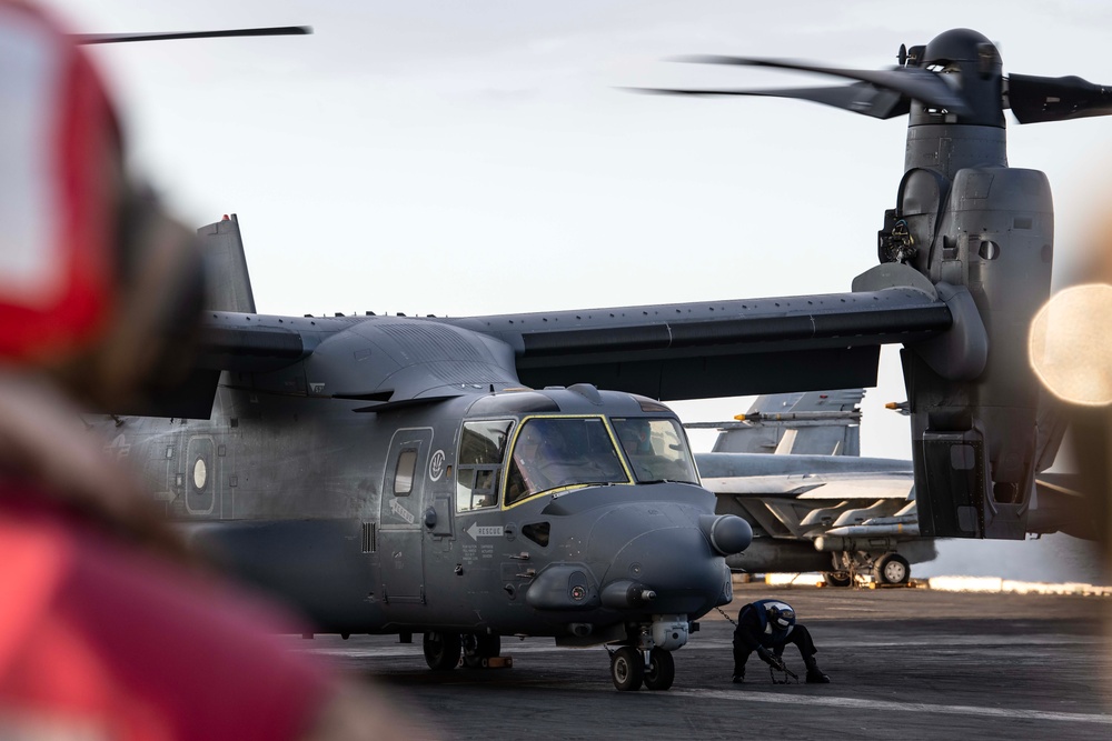 CV-22B DLQ with CVN 77