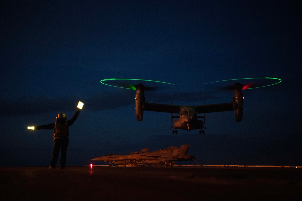 CV-22B DLQ with CVN 77