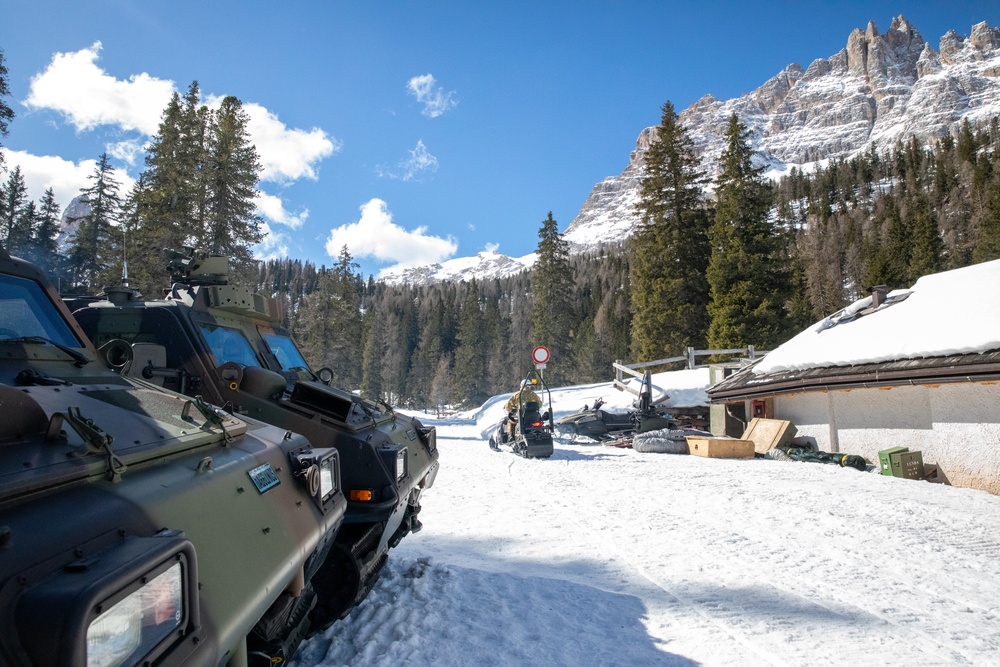 Watching and Waiting: Paratroopers partner with Alpinis for Alpine Star - Winter Resolve 23
