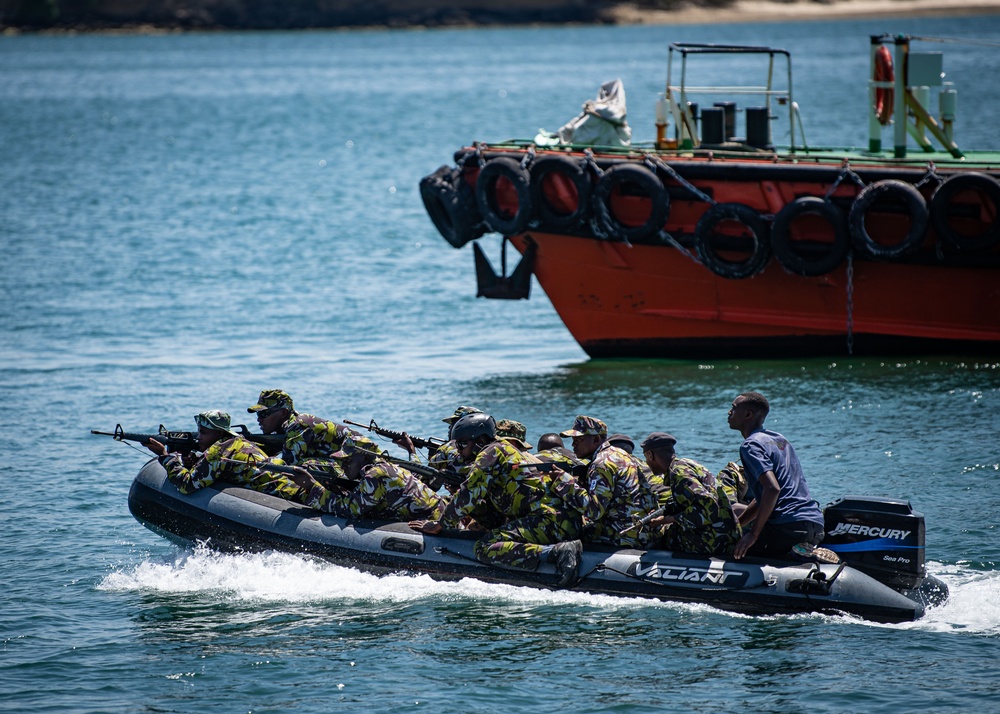 Cutlass Express 2023 participants conduct VBSS training in Mombasa