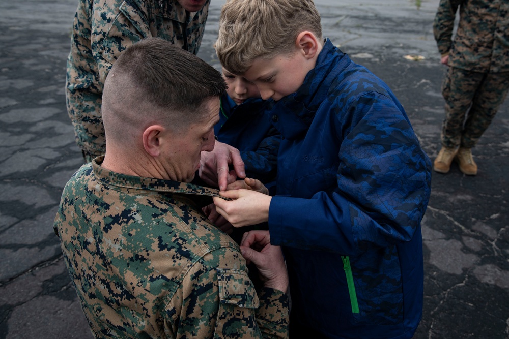 26th MEU promotes its newest Lieutenant Colonel